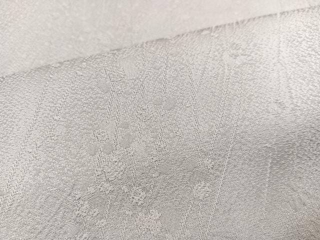 平和屋着物●上質な色無地　枝花地紋　薄梅鼠色　正絹　逸品　AAAZ2420ph