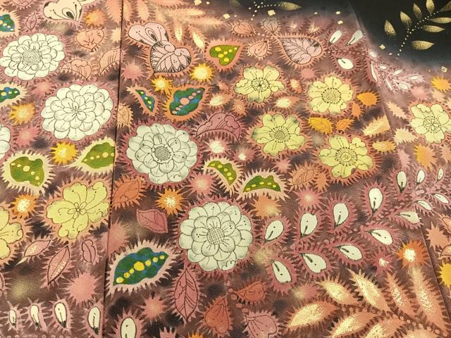 平和屋着物●豪華黒留袖　作家物　辻が花　暈し染め　金彩　正絹　逸品　AAAZ2439ph