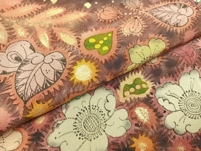 平和屋着物●豪華黒留袖　作家物　辻が花　暈し染め　金彩　正絹　逸品　AAAZ2439ph
