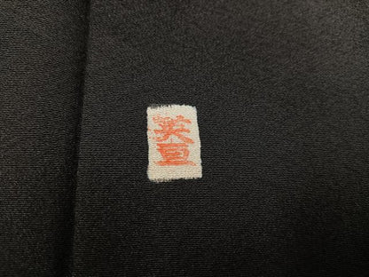 平和屋着物●豪華黒留袖　作家物　辻が花　暈し染め　金彩　正絹　逸品　AAAZ2439ph