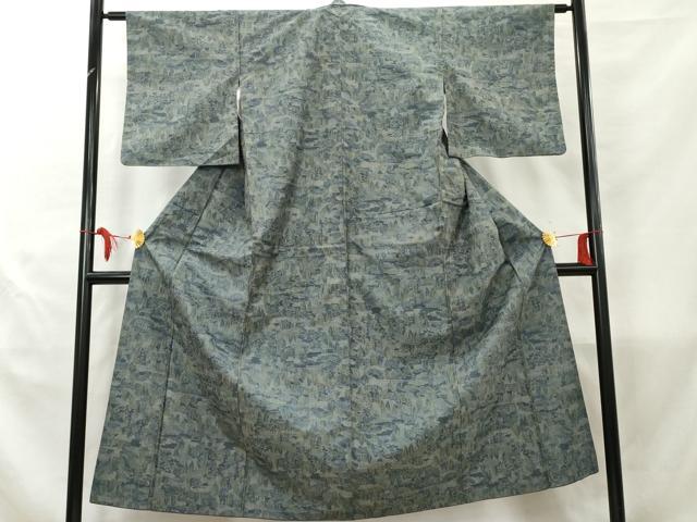 平和屋着物■上質な紬　樹林文　正絹　逸品　AAAZ2445cs