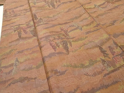 平和屋着物■上質な紬 樹林風景文 正絹 逸品 AAAZ2615cs