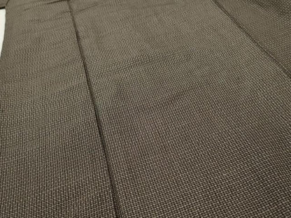 平和屋着物■男性　紬　格子　正絹　逸品　AAAZ2620cs