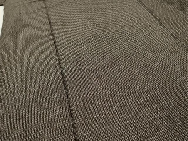 平和屋着物■男性　紬　格子　正絹　逸品　AAAZ2620cs