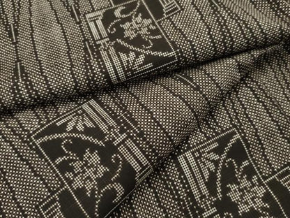 平和屋着物▼本場大島紬 7マルキ 色紙重ね花唐草文 正絹 逸品 未使用 AAAZ2698cs