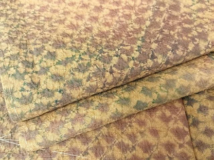 平和屋着物●菅原工房　菅原結作　漢方染紬　絞り　霞文　正絹　逸品　未使用　AAAZ3004np