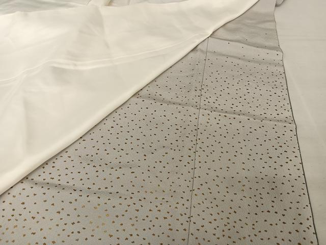 平和屋着物●人間国宝　福田喜重　刺繍　色留袖　舞花文　暈し染め　金彩　正絹　逸品　未使用　AAAZ3018np