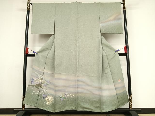 平和屋着物●久保田一竹 幻の辻が花 訪問着 絞り 暈し染め 阪急百貨店扱い 正絹 逸品 AAAZ3029np