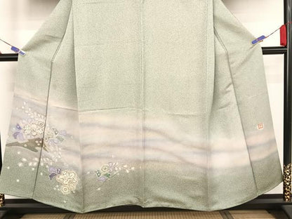 平和屋着物●久保田一竹 幻の辻が花 訪問着 絞り 暈し染め 阪急百貨店扱い 正絹 逸品 AAAZ3029np