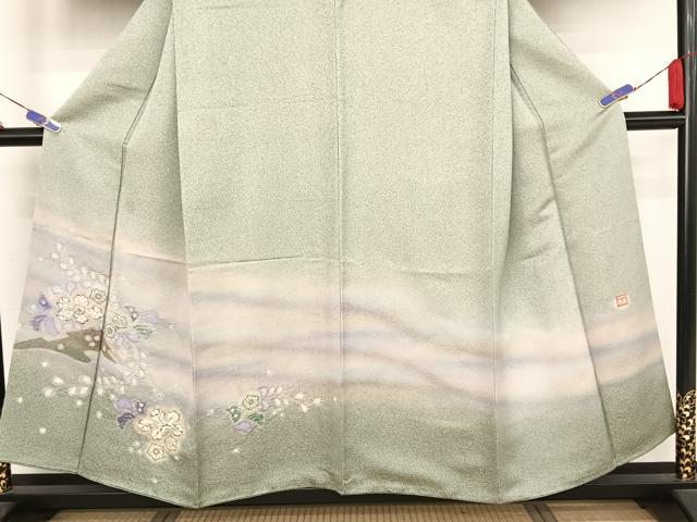 平和屋着物●久保田一竹 幻の辻が花 訪問着 絞り 暈し染め 阪急百貨店扱い 正絹 逸品 AAAZ3029np