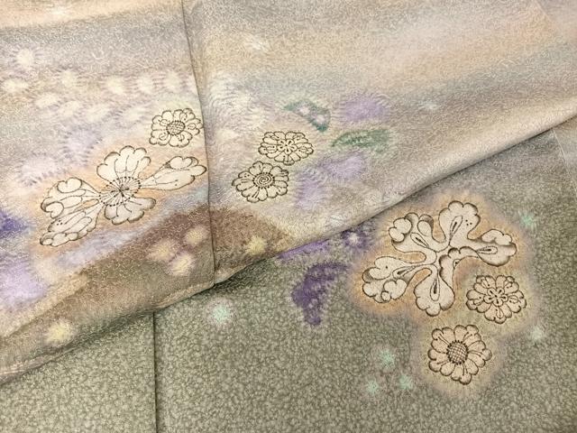 平和屋着物●久保田一竹 幻の辻が花 訪問着 絞り 暈し染め 阪急百貨店扱い 正絹 逸品 AAAZ3029np