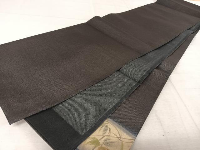 平和屋着物＊夏物 太鼓柄袋帯 手描き 枝花文 金銀彩 正絹 逸品 AAAZ3098np