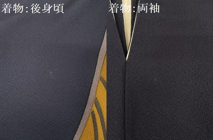 平和屋着物●世界的人形師 辻村寿三郎 ジュサブロー 振袖・長襦袢(袷)セット 枝花文 ロング丈 正絹 逸品 AAAZ3100np