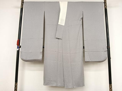 平和屋着物●世界的人形師 辻村寿三郎 ジュサブロー 振袖・長襦袢(袷)セット 枝花文 ロング丈 正絹 逸品 AAAZ3100np