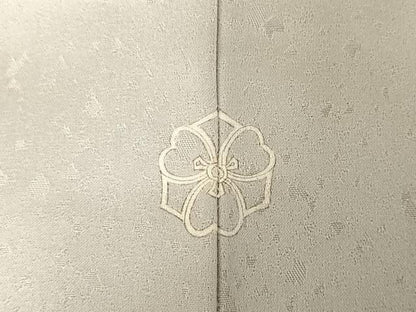 平和屋着物●銀座きしや　訪問着　駒刺繍　松に藤花房　金糸　金彩　たとう紙付き　正絹　逸品　AAAZ3102np