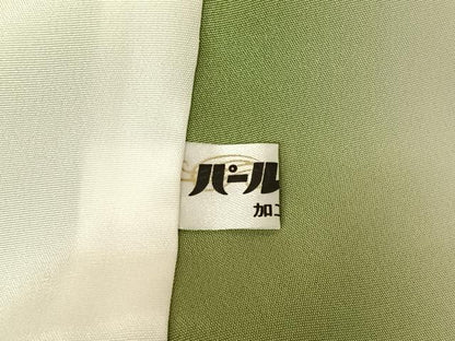 平和屋着物●金彩友禅　卓越技能者・名工・和田光正　訪問着　夢蒔絵　流水に松　暈し染め　金彩　正絹　逸品　AAAZ3132np