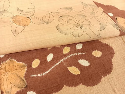平和屋着物●上質な紬 辻が花 絞り 正絹 逸品 AAAZ3166np