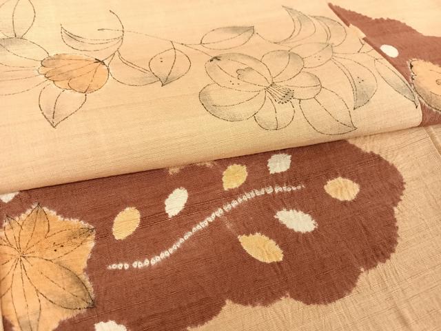 平和屋着物●上質な紬 辻が花 絞り 正絹 逸品 AAAZ3166np