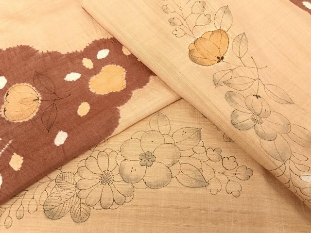 平和屋着物●上質な紬 辻が花 絞り 正絹 逸品 AAAZ3166np