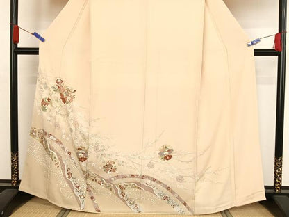 平和屋着物●豪華色留袖 雪輪吉祥文 金彩 正絹 逸品 AAAZ3174np