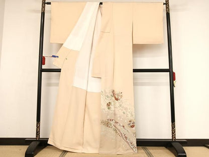 平和屋着物●豪華色留袖 雪輪吉祥文 金彩 正絹 逸品 AAAZ3174np