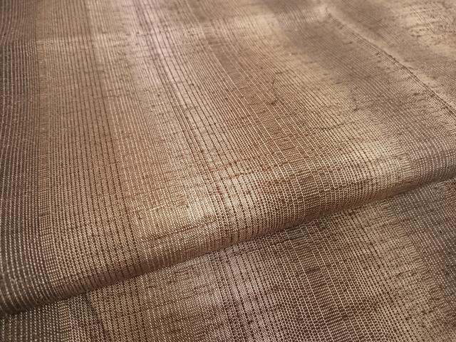 平和屋着物●上質な紬 縞 正絹 逸品 未使用 AAAZ3182np