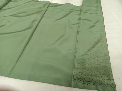 平和屋着物●訪問着 辻が花 暈し染め 鬼しぼ縮緬 正絹 逸品 AAAZ3188np