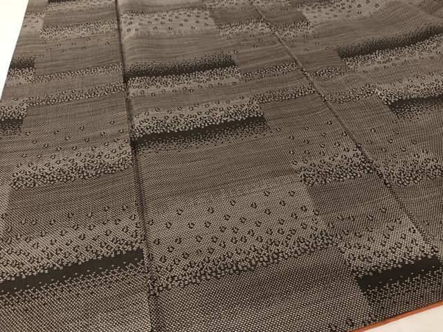 平和屋着物●本場大島紬 カタス7マルキ 横段文 正絹 逸品 AAAZ3203np