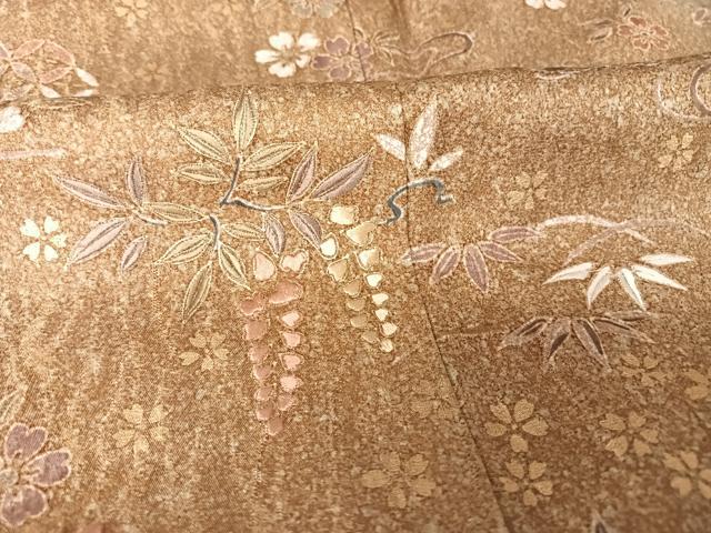 平和屋着物●訪問着 吉祥花文 暈し染め 金彩 松坂屋扱い 正絹 逸品 AAAZ3209np