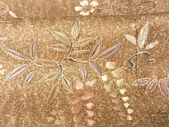 平和屋着物●訪問着 吉祥花文 暈し染め 金彩 松坂屋扱い 正絹 逸品 AAAZ3209np