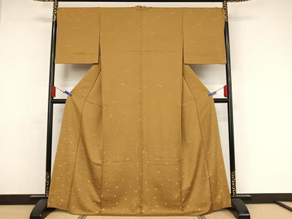平和屋着物●訪問着　芝に舞桜　正絹　逸品　AAAZ3224np