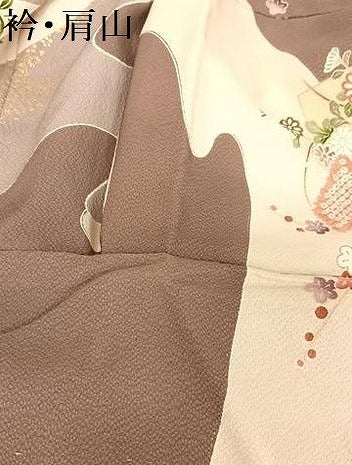 平和屋着物●訪問着 流水鴛鴦文 金彩 正絹 逸品 AAAZ3235np