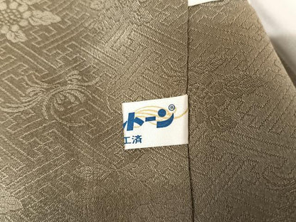 平和屋着物●銀座きしや　訪問着　駒刺繍　松文　金糸　金彩　正絹　逸品　未使用　AAAZ3248np