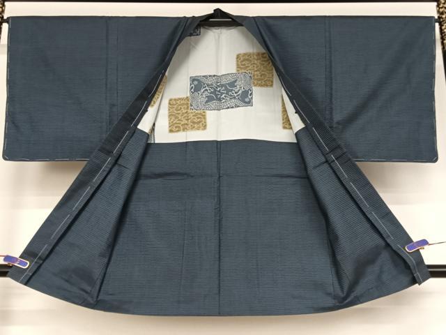 平和屋着物●男性 本場大島紬 アンサンブル 100亀甲 総詰め 正絹 逸品 未使用 AAAZ3261np