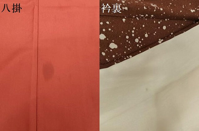 平和屋着物●洗える最高級着物　＜英＞はなぶさ謹製　小紋　雪　洗える着物　AAAZ3288np