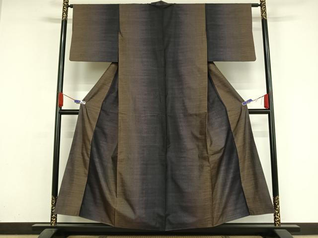 平和屋着物●本場大島紬 カタス9マルキ 霞文 正絹 逸品 AAAZ3311np