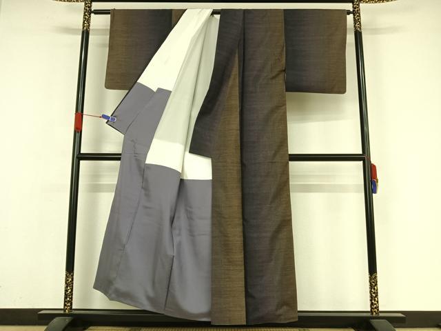 平和屋着物●本場大島紬 カタス9マルキ 霞文 正絹 逸品 AAAZ3311np