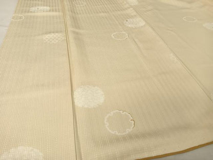 平和屋着物●上質な小紋　雪輪　金彩　正絹　逸品　AAAZ3326np