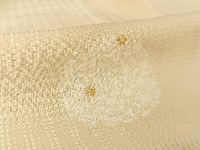 平和屋着物●上質な小紋　雪輪　金彩　正絹　逸品　AAAZ3326np