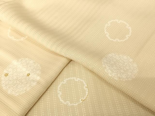 平和屋着物●上質な小紋　雪輪　金彩　正絹　逸品　AAAZ3326np