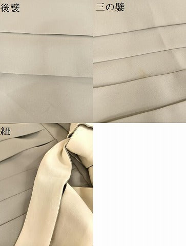 平和屋着物●女性　行灯袴　刺繍　舞蝶　桜　ラインストーン　千草鼠色　金糸　洗える着物　AAAZ3367np