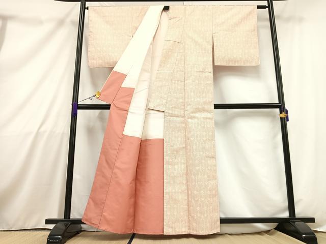 平和屋着物■上質なお召 草花文 正絹 逸品 AAAZ3579mf