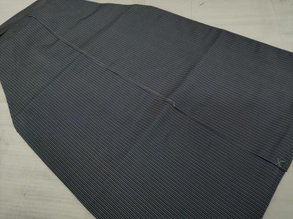 平和屋着物●男性　人間国宝　甲田綏郎　精好仙台平　馬乗り袴　縞　正絹　逸品　AAAZ3721ck