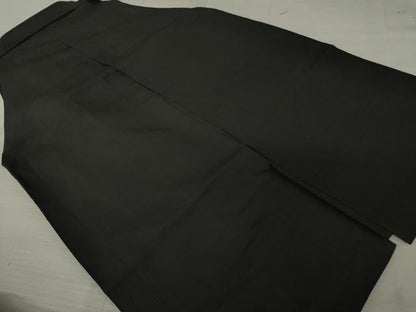 平和屋着物●男性 馬乗り袴 縞 黒地 正絹 逸品 AAAZ3727ck