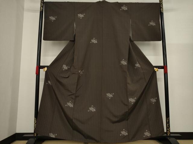 平和屋着物●上質な紬 絵巻文 正絹 逸品 AAAZ3738ck