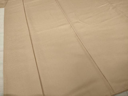 平和屋着物●上質な色無地 赤白橡色 正絹 逸品 AAAZ3762ck