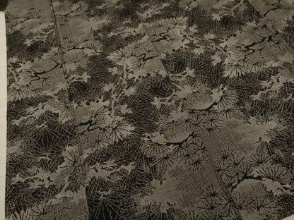 平和屋着物●本場大島紬　吉三郎　吉織物謹製　割込絣織　松陰　正絹　逸品　未使用　AAAZ3769ck