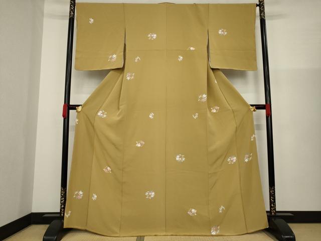 平和屋着物●上質な小紋 花丸文 正絹 逸品 AAAZ3781ck
