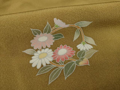 平和屋着物●上質な小紋 花丸文 正絹 逸品 AAAZ3781ck