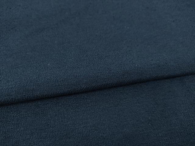 平和屋着物●男性　お召　色無地　藍鉄色　正絹　逸品　AAAZ3785ck